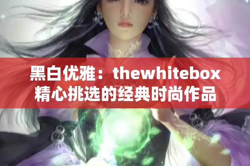 黑白优雅：thewhitebox精心挑选的经典时尚作品