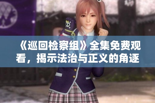 《巡回检察组》全集免费观看，揭示法治与正义的角逐故事
