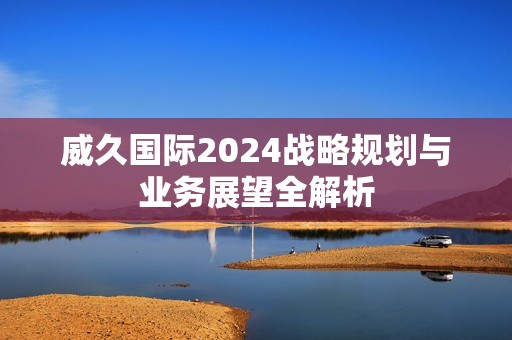 威久国际2024战略规划与业务展望全解析