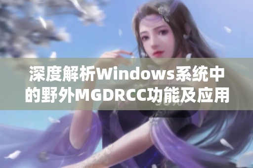 深度解析Windows系统中的野外MGDRCC功能及应用技巧