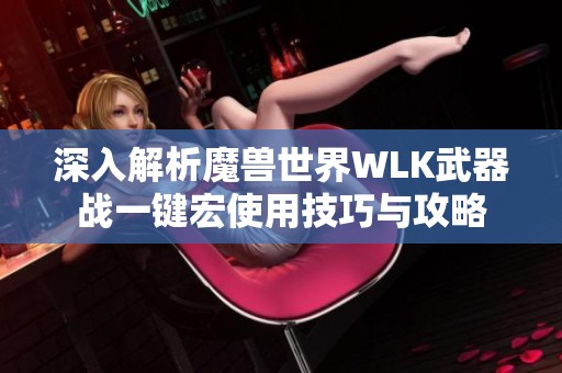 深入解析魔兽世界WLK武器战一键宏使用技巧与攻略