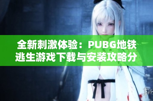 全新刺激体验：PUBG地铁逃生游戏下载与安装攻略分享