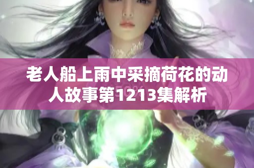 老人船上雨中采摘荷花的动人故事第1213集解析