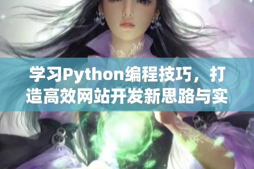 学习Python编程技巧，打造高效网站开发新思路与实践指南