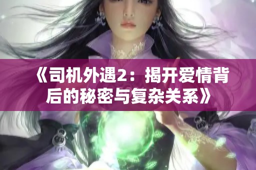 《司机外遇2：揭开爱情背后的秘密与复杂关系》