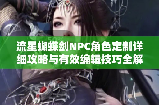 流星蝴蝶剑NPC角色定制详细攻略与有效编辑技巧全解析