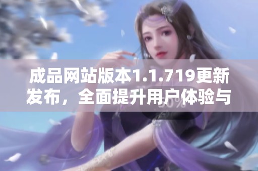 成品网站版本1.1.719更新发布，全面提升用户体验与功能优化