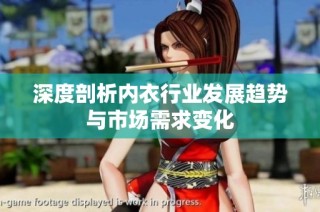 深度剖析内衣行业发展趋势与市场需求变化