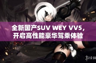 全新国产SUV WEY VV5，开启高性能豪华驾乘体验