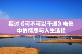 探讨《可不可以干湿》电影中的情感与人生选择