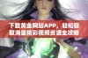 下载黄金网站APP，轻松获取海量精彩视频资源全攻略