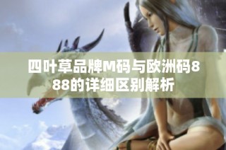 四叶草品牌M码与欧洲码888的详细区别解析