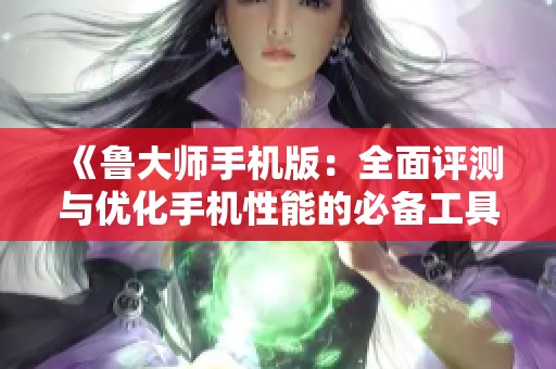 《鲁大师手机版：全面评测与优化手机性能的必备工具》