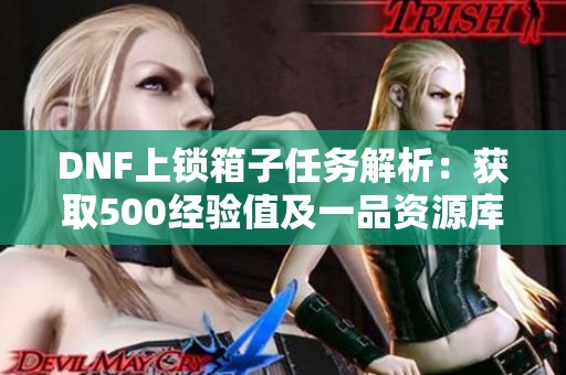 DNF上锁箱子任务解析：获取500经验值及一品资源库奖励攻略