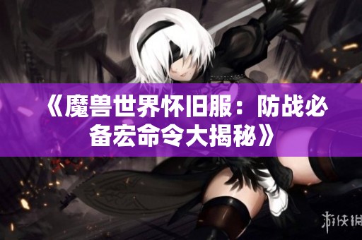 《魔兽世界怀旧服：防战必备宏命令大揭秘》