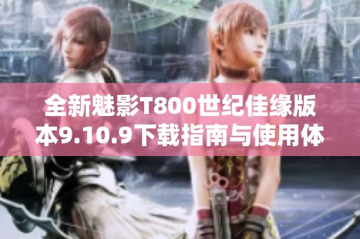 全新魅影T800世纪佳缘版本9.10.9下载指南与使用体验