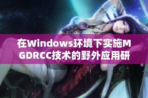 在Windows环境下实施MGDRCC技术的野外应用研究探索