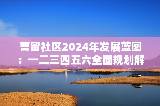 曹留社区2024年发展蓝图：一二三四五六全面规划解析