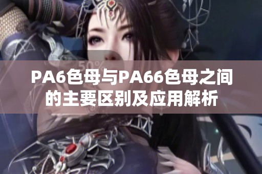 PA6色母与PA66色母之间的主要区别及应用解析