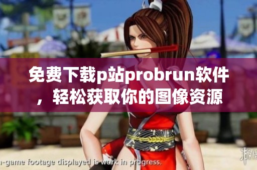 免费下载p站probrun软件，轻松获取你的图像资源