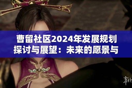 曹留社区2024年发展规划探讨与展望：未来的愿景与目标