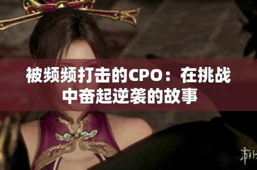 被频频打击的CPO：在挑战中奋起逆袭的故事