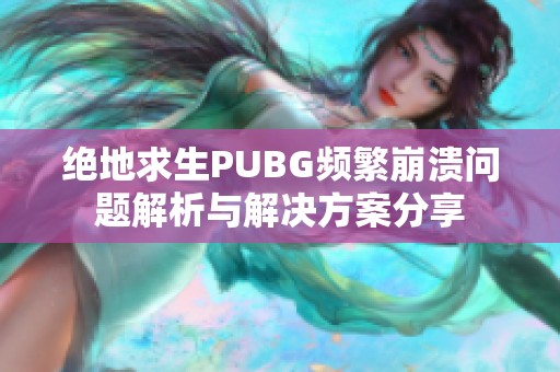 绝地求生PUBG频繁崩溃问题解析与解决方案分享