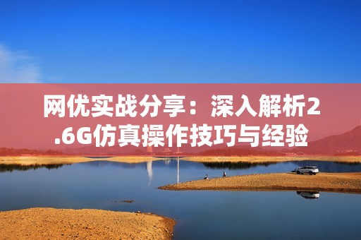 网优实战分享：深入解析2.6G仿真操作技巧与经验