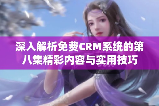 深入解析免费CRM系统的第八集精彩内容与实用技巧